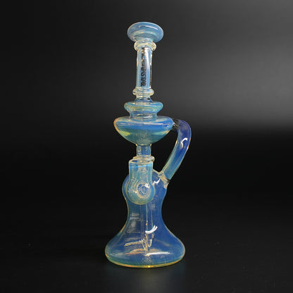 Frontansicht der Flux Recycler Dab Rig mit 14-mm-Anschluss