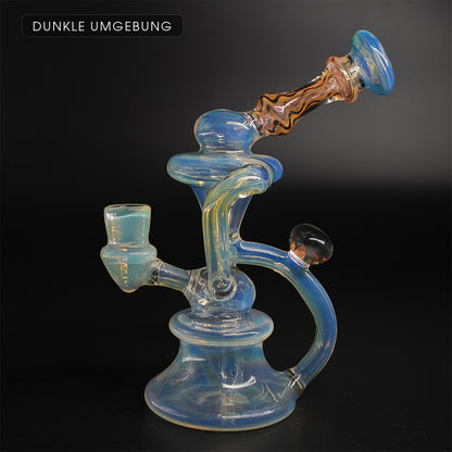 Dab Rig Nova Orb Recycler aus Silver-Fumed-Glas in dukler umgebung