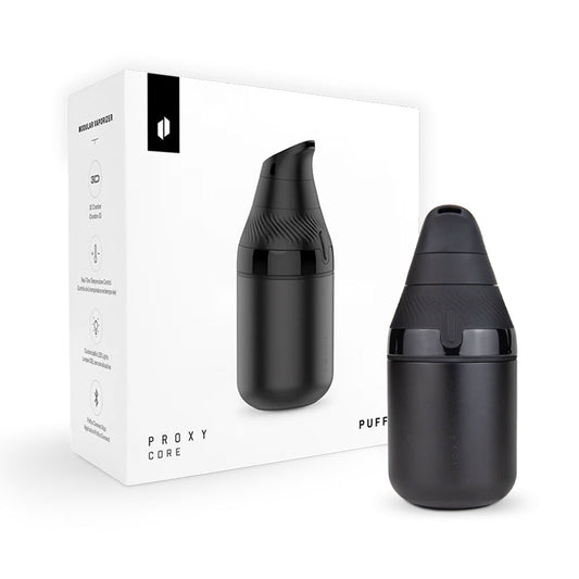 Puffco Proxy Core mit Verpackung – tragbarer Konzentrat-Vaporizer im Set mit Originalverpackung und modernem Design