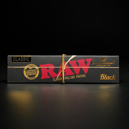 RAW Black Connoisseur Rolling Papers besonders dünn und geschmacksneutral