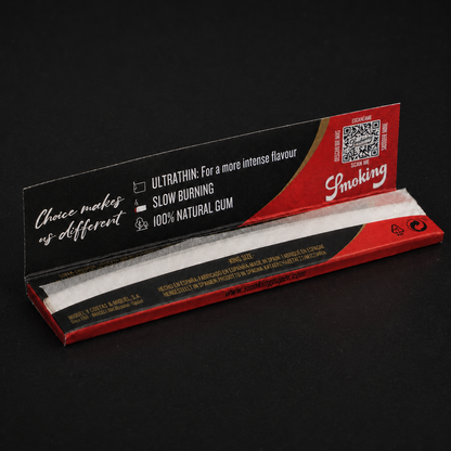 Smoking Deluxe King Size Blättchen ultradünn und geschmacksneutral geöffnet