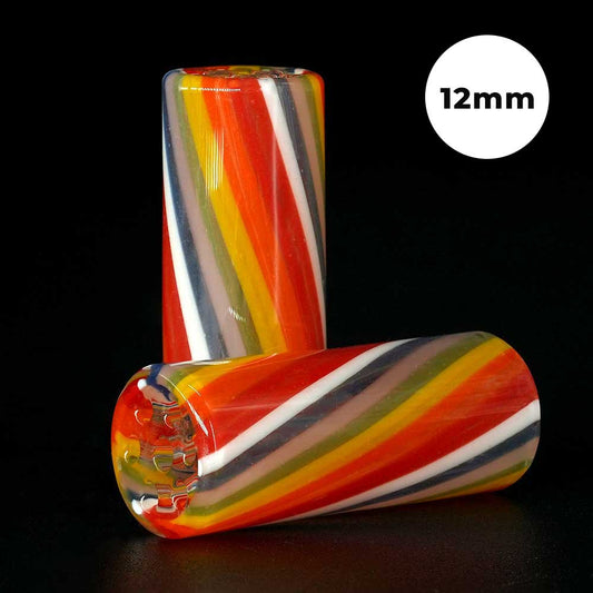 STYCKY Glasfilter Ø 12 mm Color Candy aus Glas für Joints mit mehrfarbiger Optik