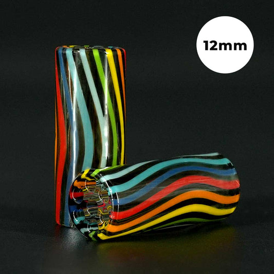STYCKY Glasfilter Ø 12 mm Dark Flow aus Glas für Joints mit mehrfarbiger Optik