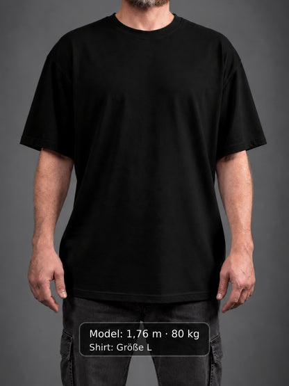 STYCKY T-Shirt | Schwarz | Weißes STYCKY Logo | leicht oversized